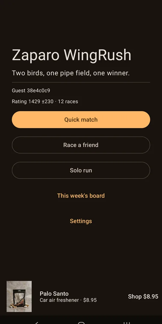 WingRush: 2 Kişilik Kuş Yarışı, Google Play'de ekran 3